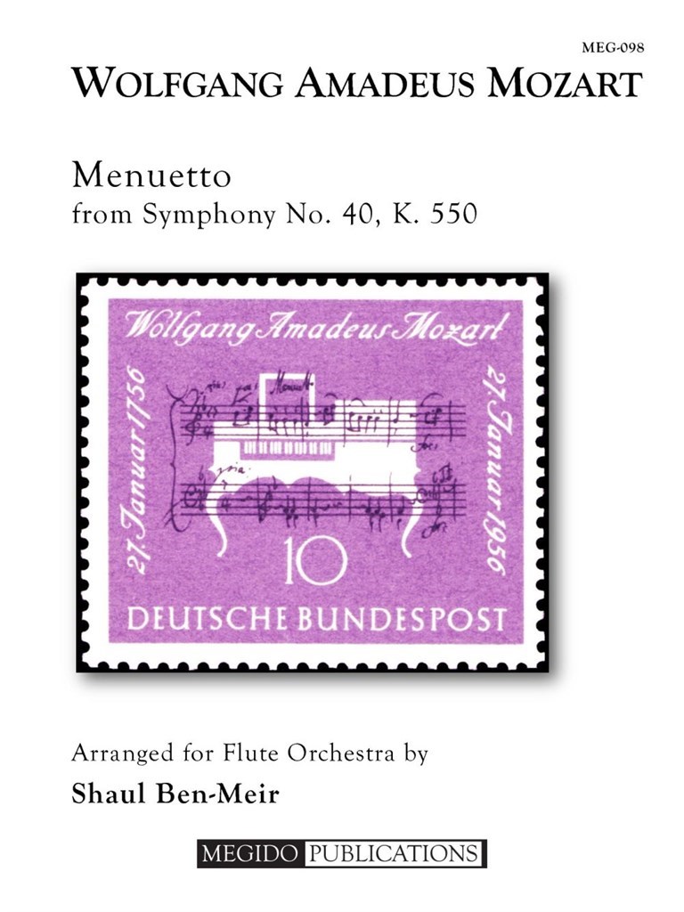 Menuetto from Symphony No. 40 for Flute Orchestra